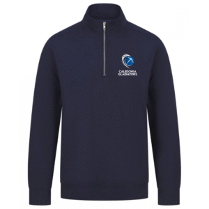 Adult Navy Blue Logo Quarter Zip | Was £40 NOW £22 | Caledonia Gladiators