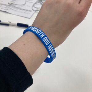 Blue "Strength and Honour" Silicone Wristband | Caledonia Gladiators